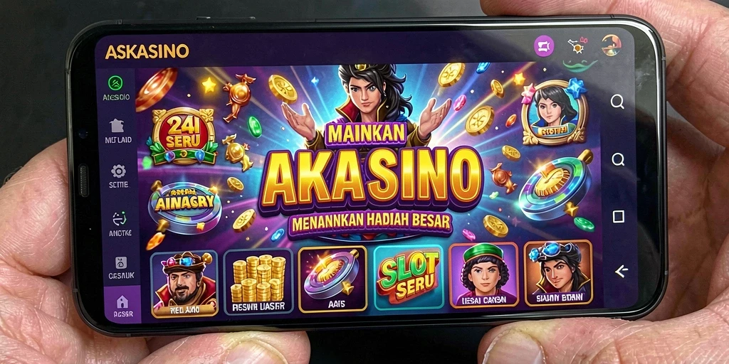 Tampilan menarik dari gameplay slot di ASKASINO