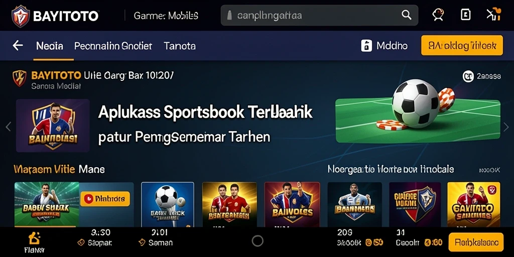 Screenshot gameplay BAYITOTO menampilkan pengalaman taruhan olahraga yang menarik.