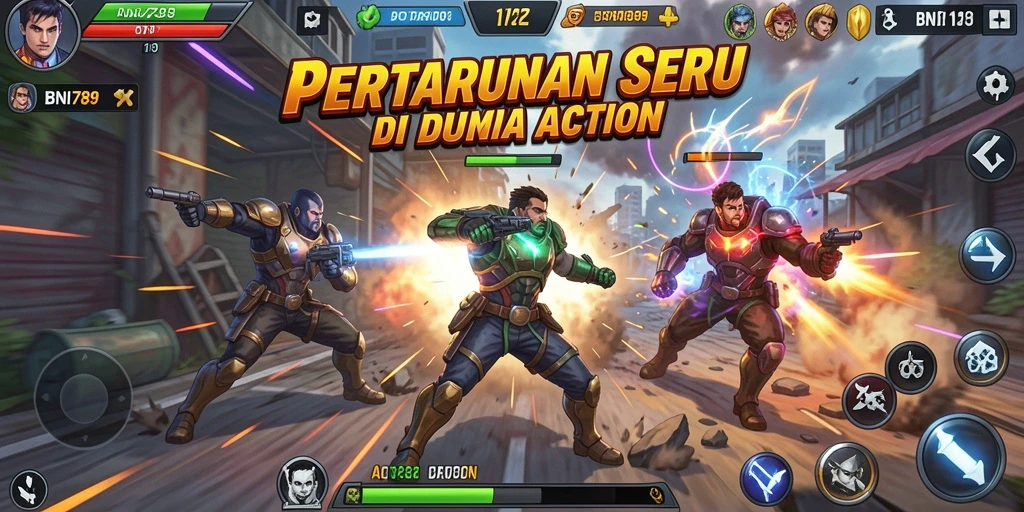 Gameplay seru di BNI789 dengan aksi menegangkan.