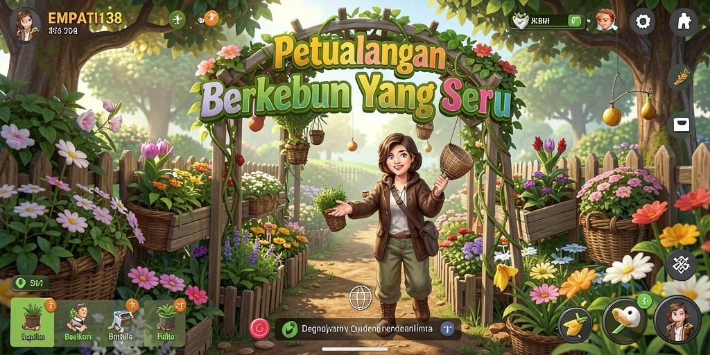 Tampilan gameplay menarik di kebun virtual EMPATI138.