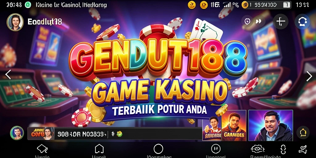 Tampilan gameplay menarik GENDUT188 dalam suasana Kasino.