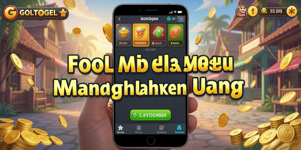 Tampilan gameplay GOLTOGEL yang sederhana dan menarik.