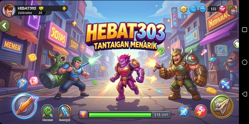 Tampilan gameplay HEBAT303 yang dinamis dan menarik.
