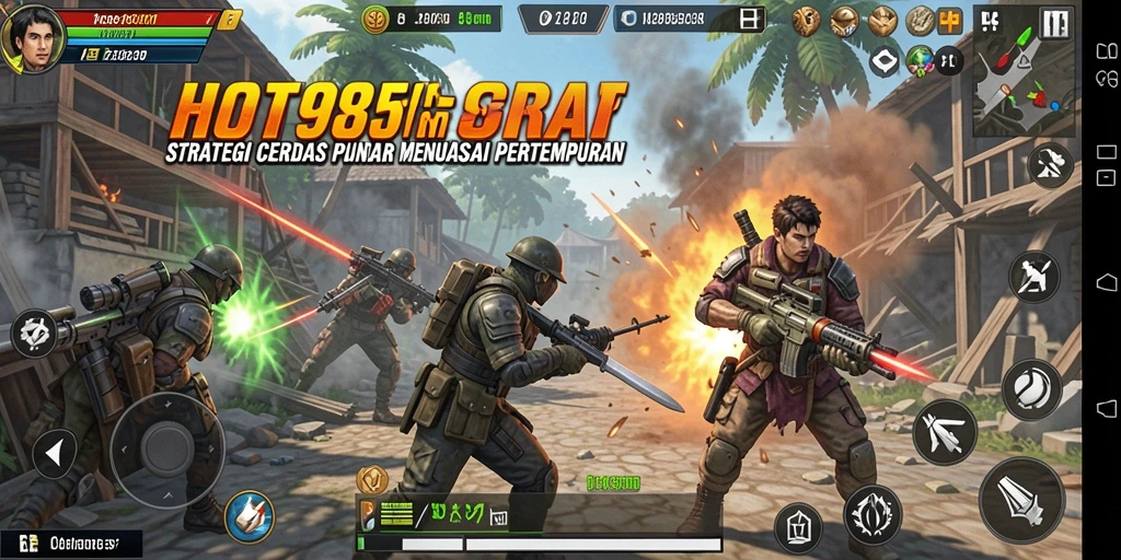 Tampilan gameplay HOT985 dengan berbagai unit strategi yang menakjubkan.
