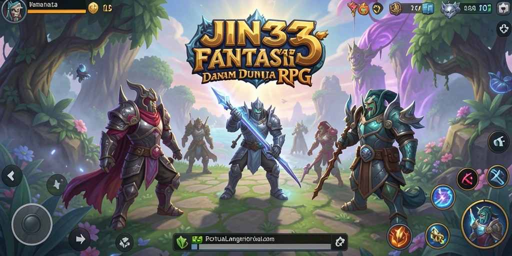 Tampilan gameplay RPG JIN33 yang menarik dan menantang.