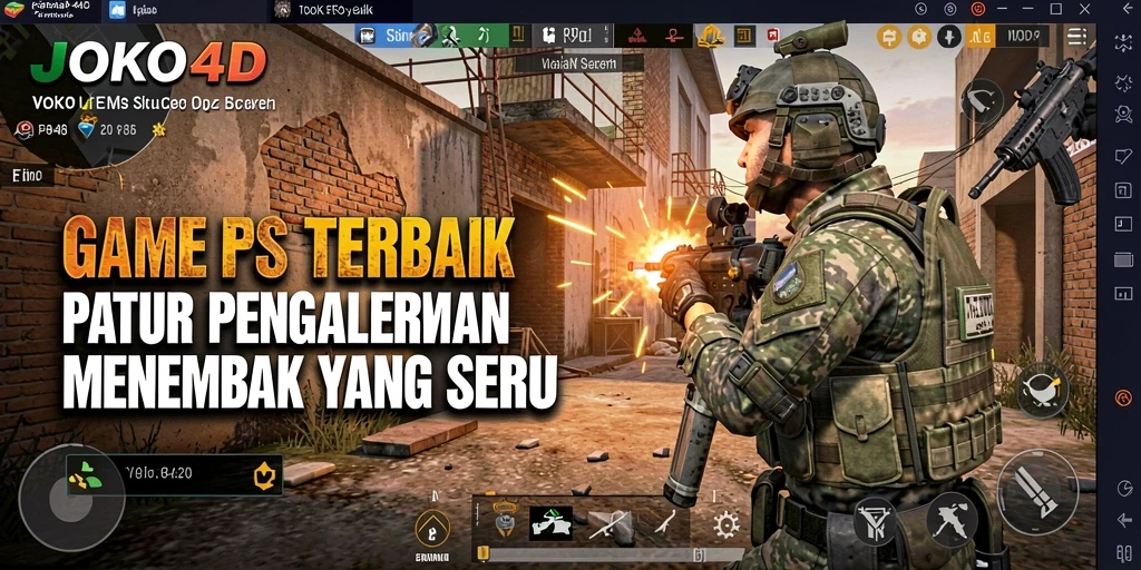 Tampilan gameplay seru dari JOKO4D di medan pertempuran.