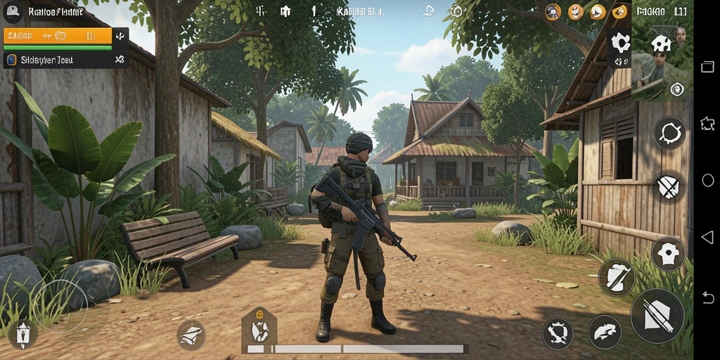 Tangkapan layar KAKRP menampilkan suasana gameplay simulasi kehidupan yang realistis.