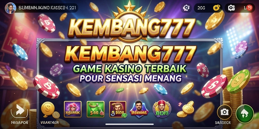 Tampilan gameplay KEMBANG777 yang seru dengan berbagai fitur kasino.