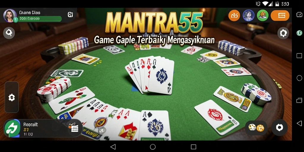 Screenshot gameplay Gaple yang seru dan mendebarkan.
