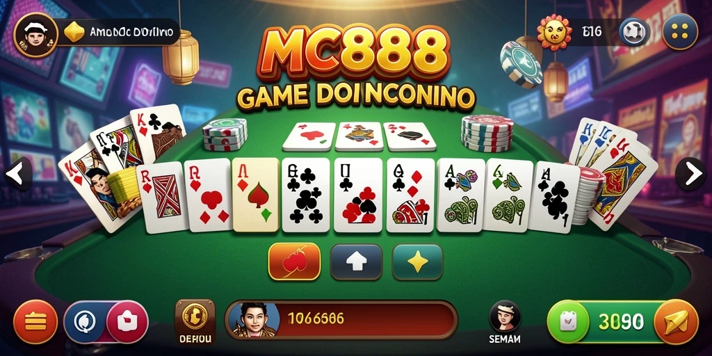 Tampilan seru gameplay Domino di MC888.