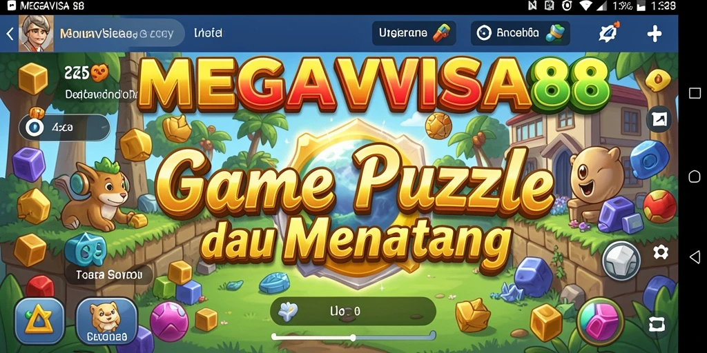 Screenshot MEGAVISA88 menampilkan tampilan gameplay puzzle yang seru.