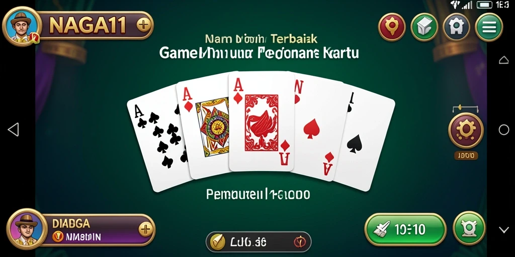 Screenshot gameplay NAGA11 yang menampilkan keseruan bermain Domino.