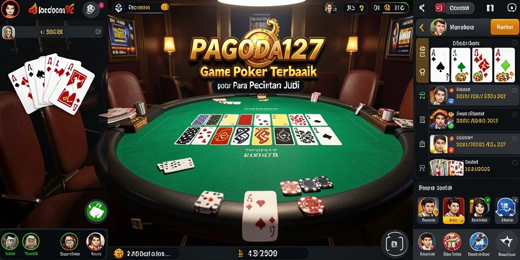 Tampilan gameplay Poker yang seru dan mengasyikkan di PAGODA127.