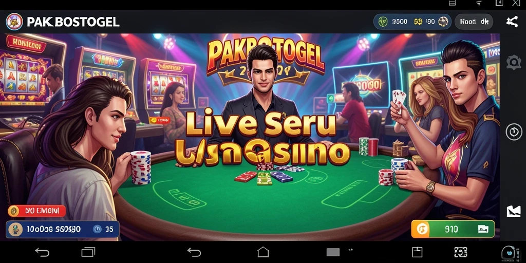 Tampilan permainan Live Casino yang menarik dan interaktif.