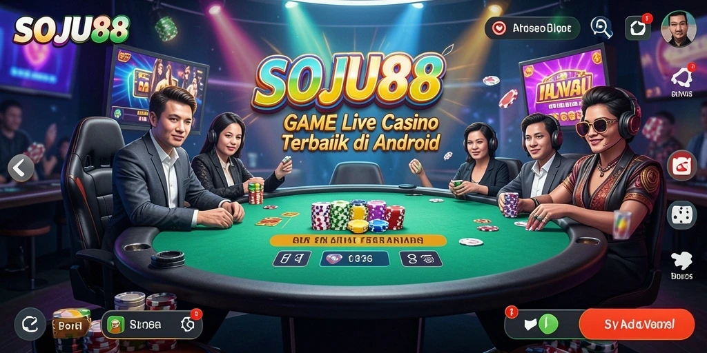 Tampilan antarmuka SOJU88 yang menarik dengan dealer langsung.