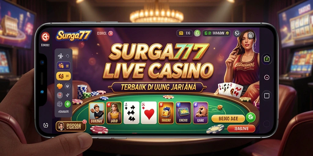 Tampilan gameplay Live Casino SURGA77 yang mengesankan dan interaktif.