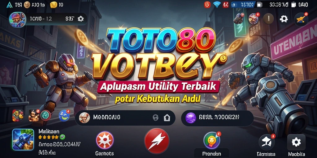 Tampilan utama TOTO80 yang intuitif dan informatif.