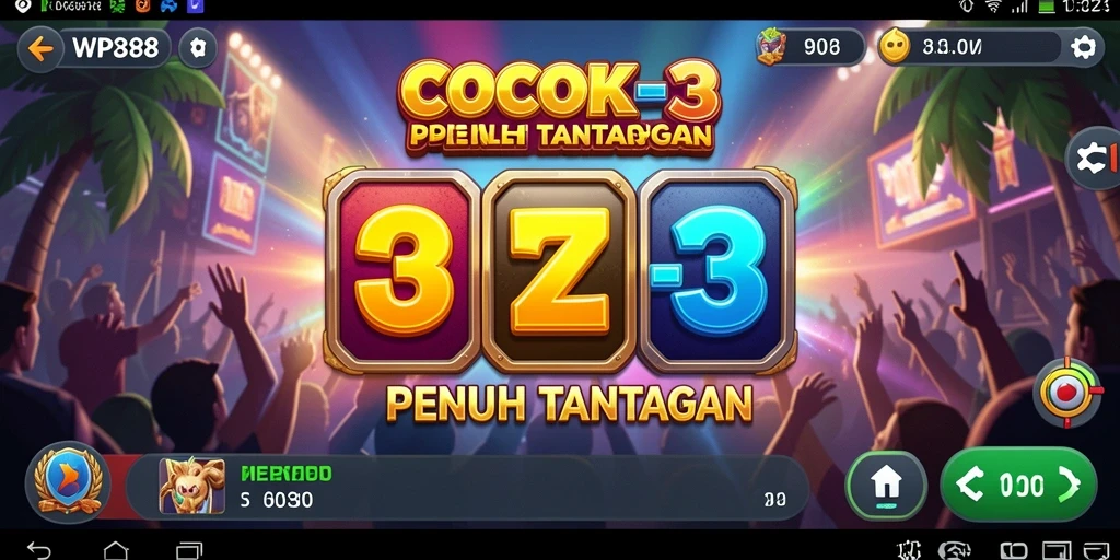 Gameplay WP888 yang seru dan menantang di kategori Match-3.